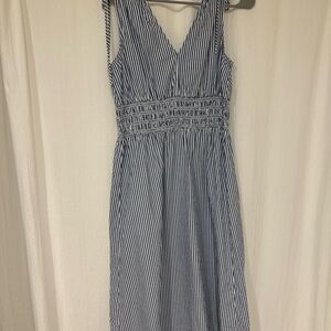 Old Navy Navy and White Maxi Dress